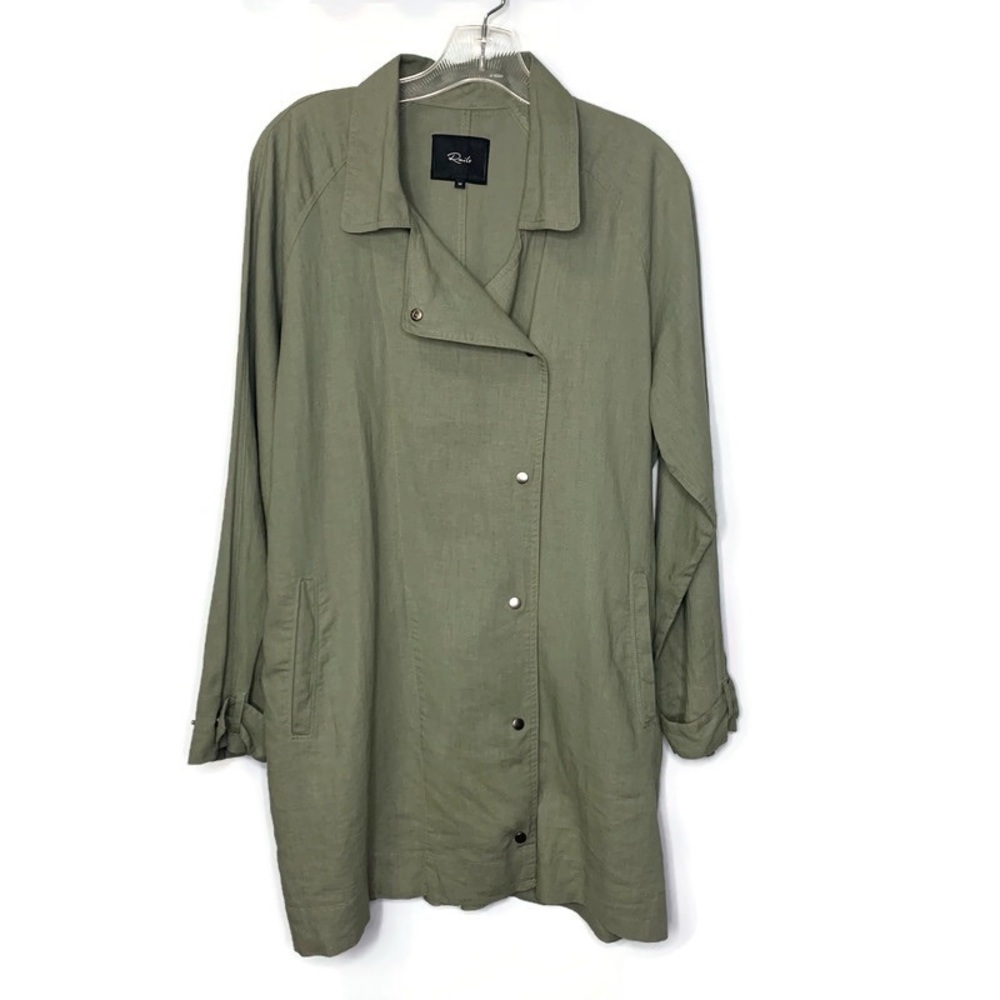 Rails Women’s Snap Front “Nadia” Sage Green Long … - image 2